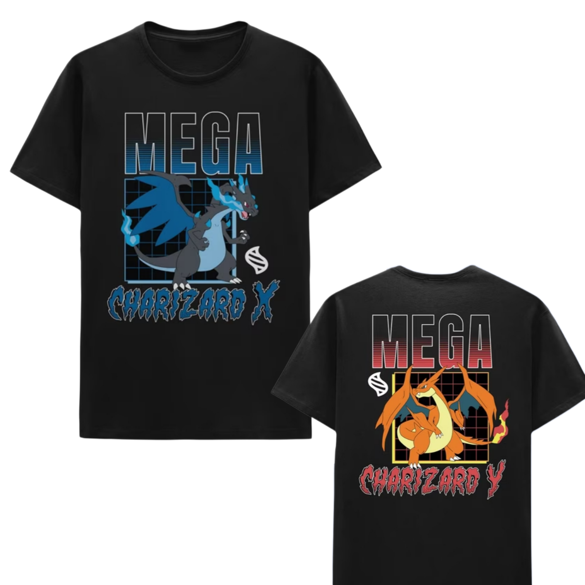 Street Fashion Anime - Anime Pokémon MEGA Charizard Printed Cotton