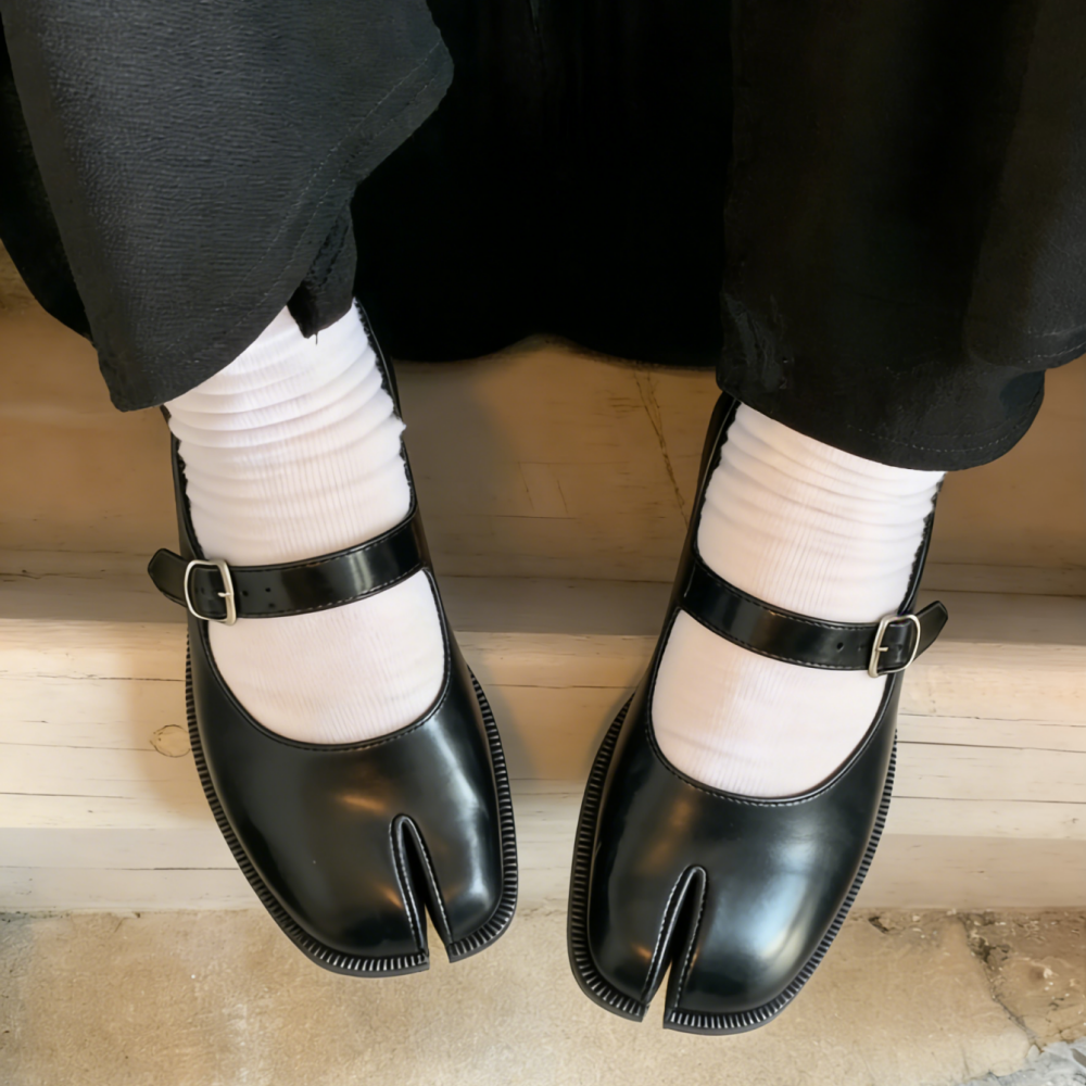 Street Fashion Dress - Women's Mary Jane Shoes Split Toe