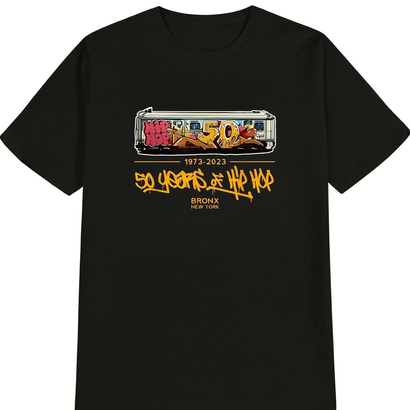 Street Fashion Nyc - Men's Hip-Hop Graphic T-Shirt - Black