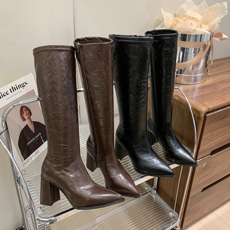 Street Fashion Winter - Women Shoes 2025 Autumn Winter Knee