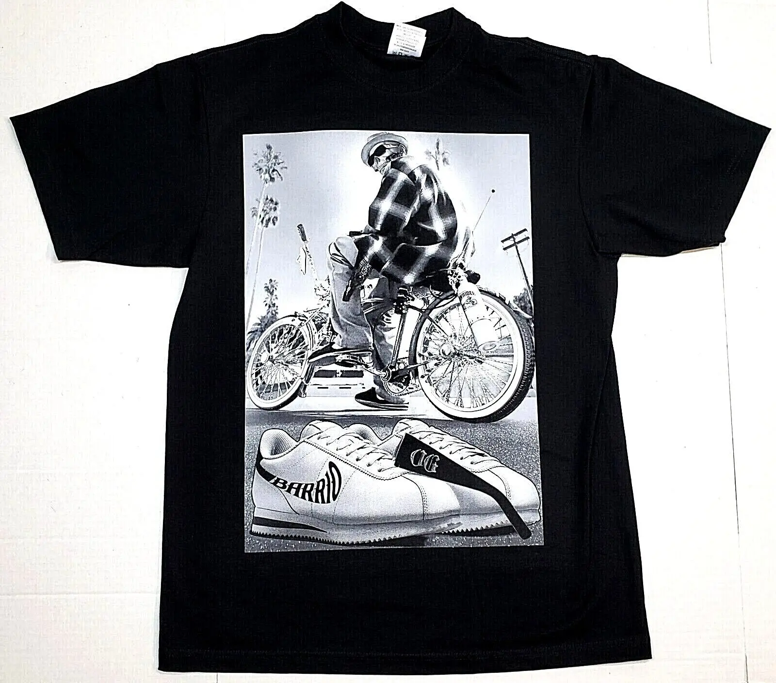 Street Fashion Jersey - Lowrider Bicycle T-Shirt El Barrio Chicano