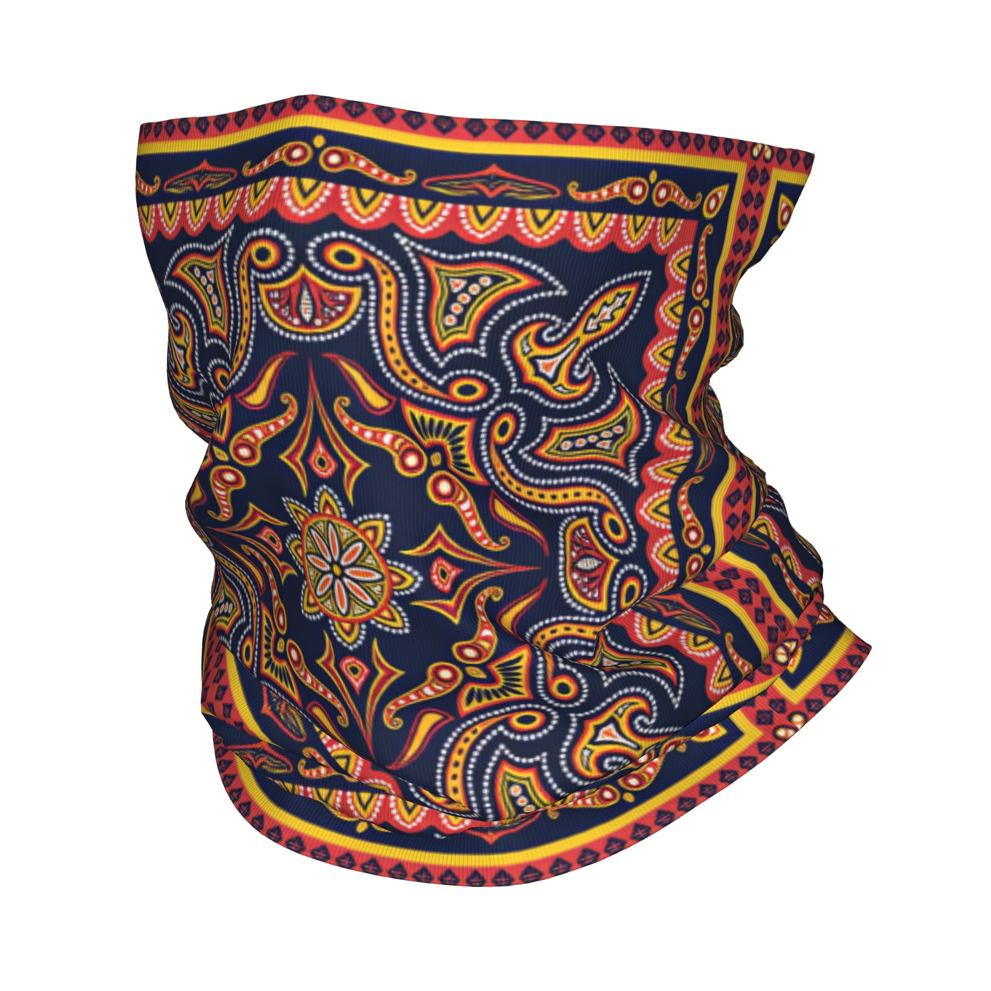 Balaclava Face Mask - Ethnic Dot Tribal Paisley Balaclava Hiking
