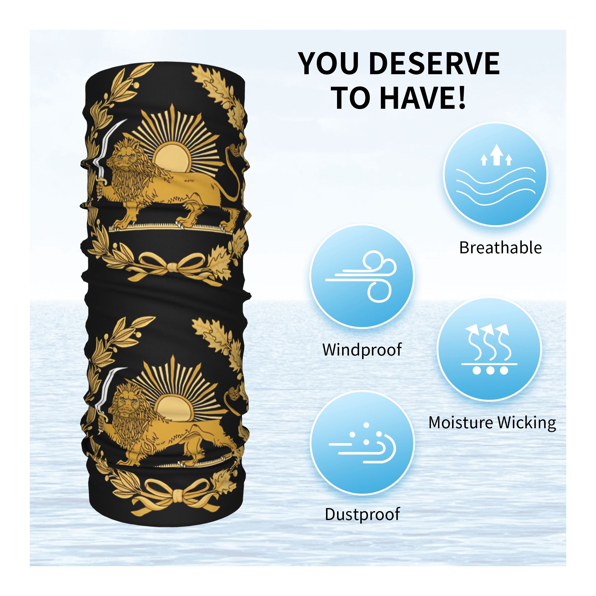 Lion and Sun Emblem of Persia  - Balaclava Face Mask recensie en prijs