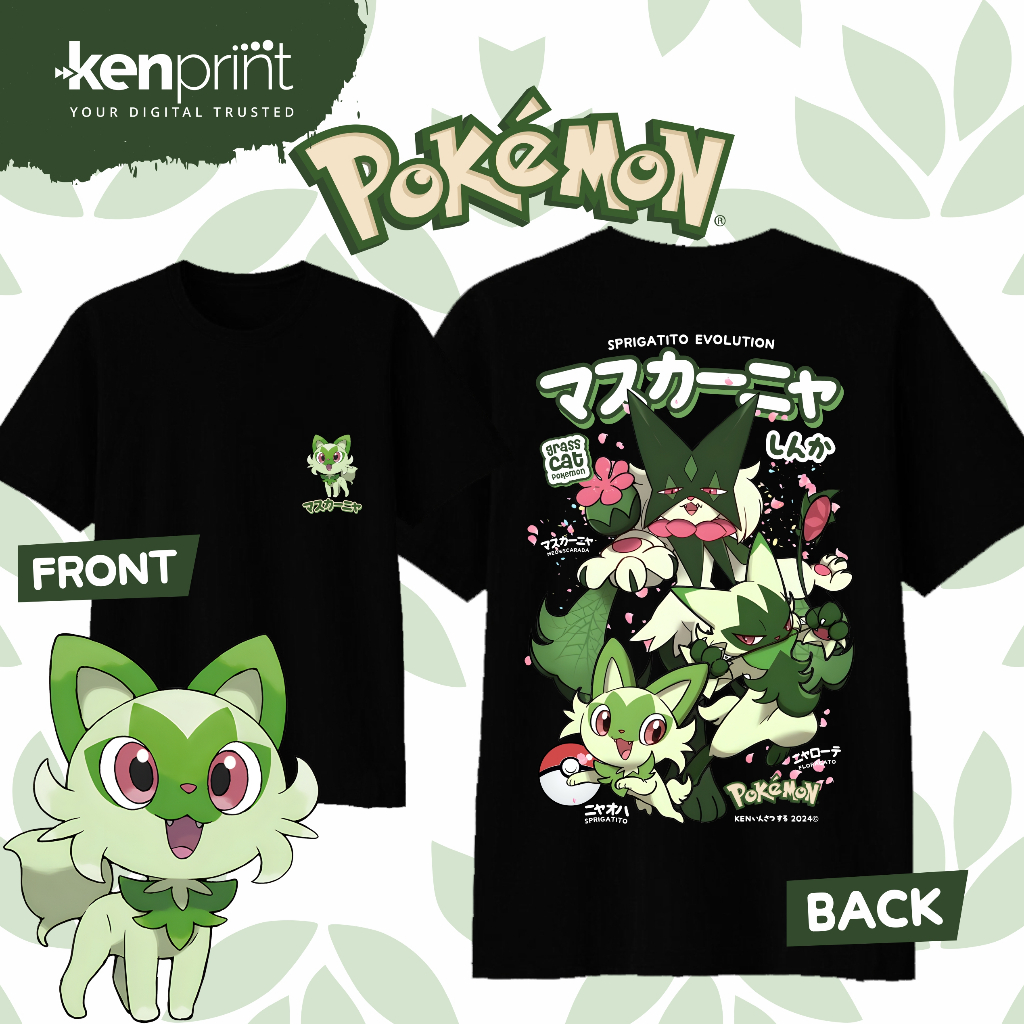 Anime Pokémon Sprigatito Evolu - Street Fashion Anime recensie en prijs