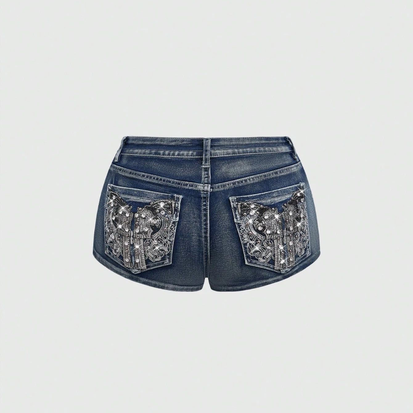Summer Rhinestone Embroidered  - Street Fashion Jeans recensie en prijs