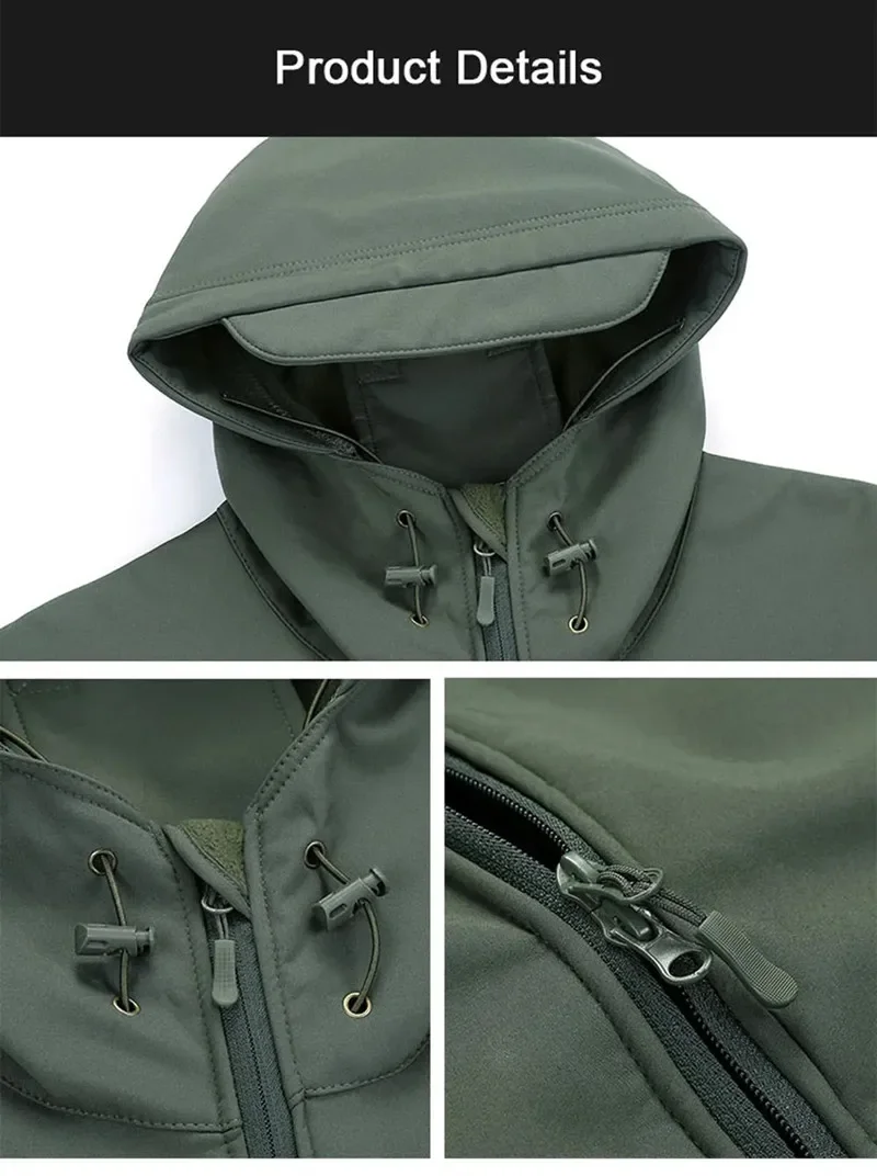 5XL 6XL Men's Russian Camoufla - Windbreak Shell Jacket recensie en prijs