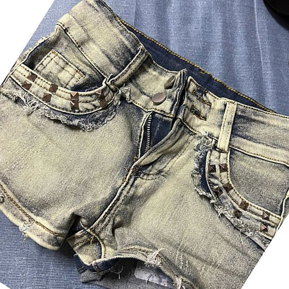 Retroy2K American Rivet Shorts - Street Fashion Hot recensie en prijs