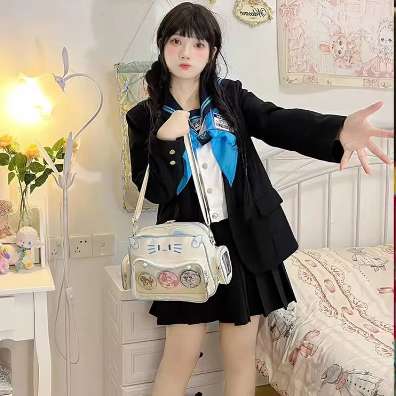 New Y2K Korean Kawaii Cat Ita  - Street Fashion Korean recensie en prijs