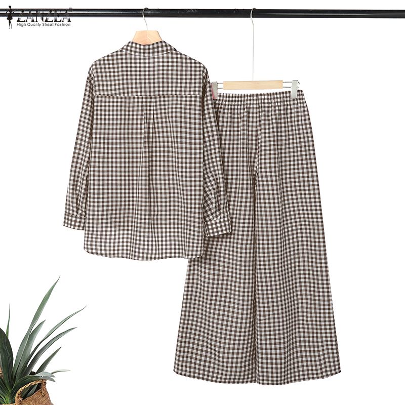 ZANZEA Women's Gingham Pant Su - Street Fashion Jersey recensie en prijs
