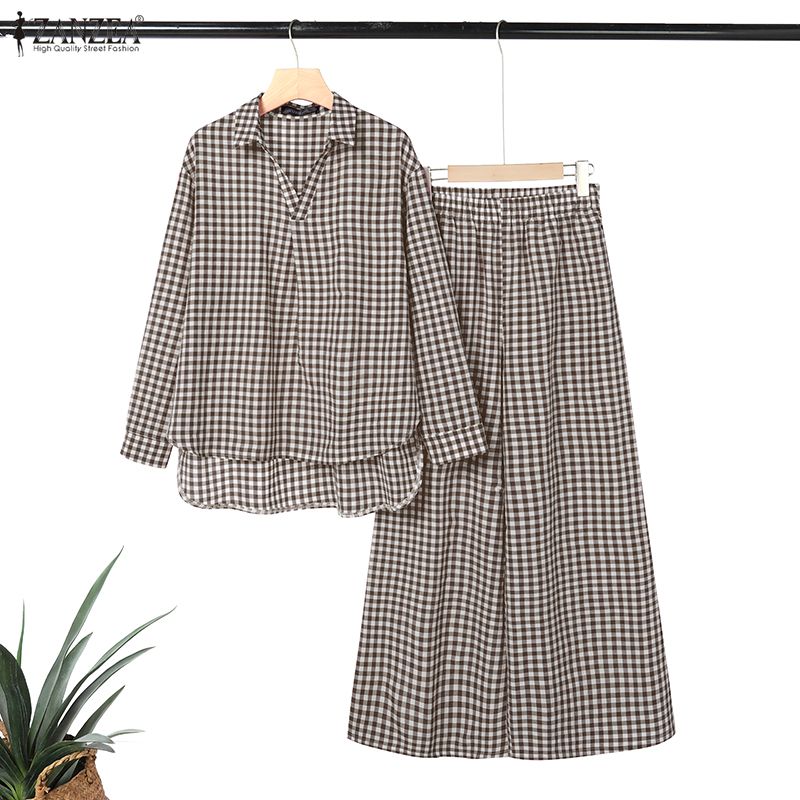 ZANZEA Women's Gingham Pant Su - Street Fashion Jersey recensie en prijs