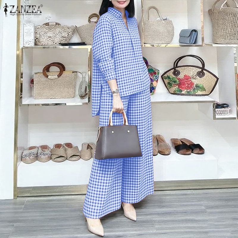 ZANZEA Women's Gingham Pant Su - Street Fashion Jersey recensie en prijs