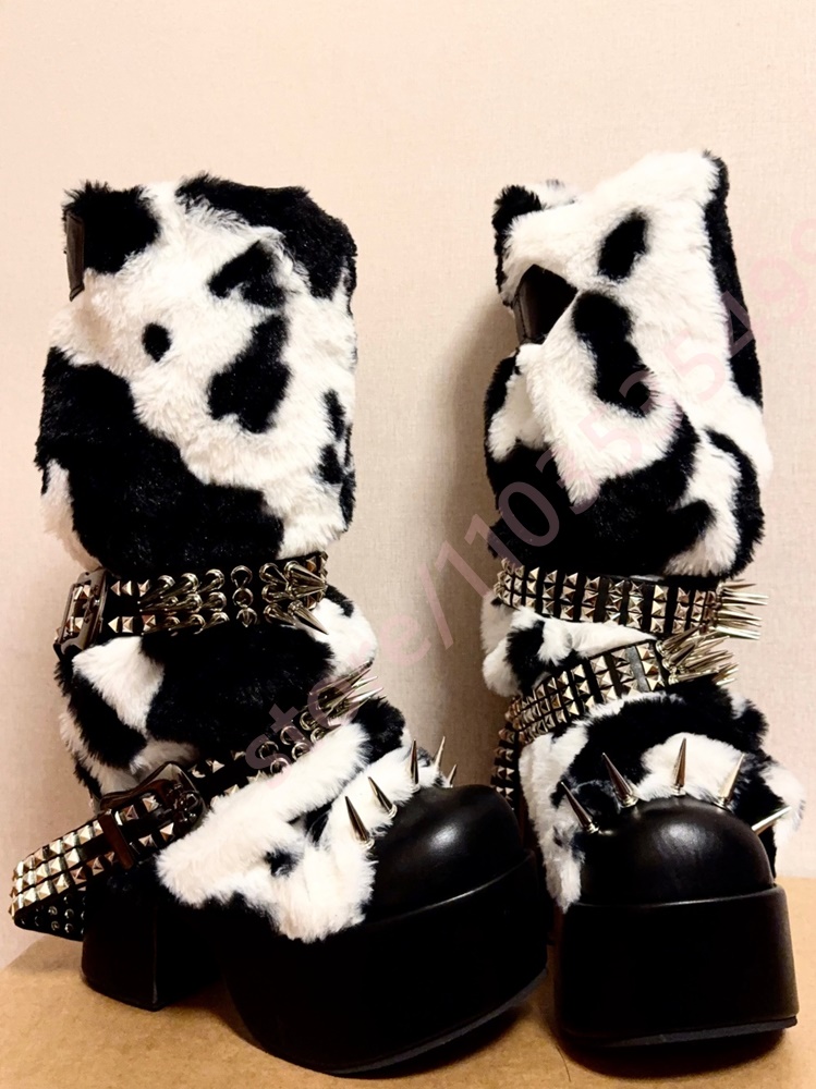 Winter Platform Cow Print Plus - Street Fashion Winter recensie en prijs