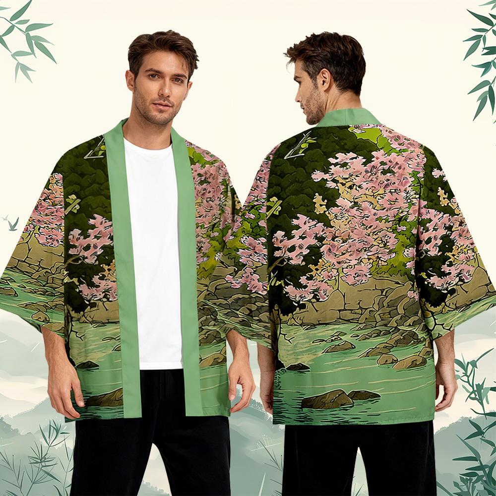 Cherry Blossom Pattern Japanes - Street Fashion Kimono recensie en prijs