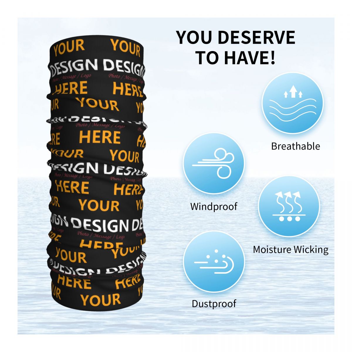 Custom Your Design Here Bandan - Balaclava Face Mask recensie en prijs