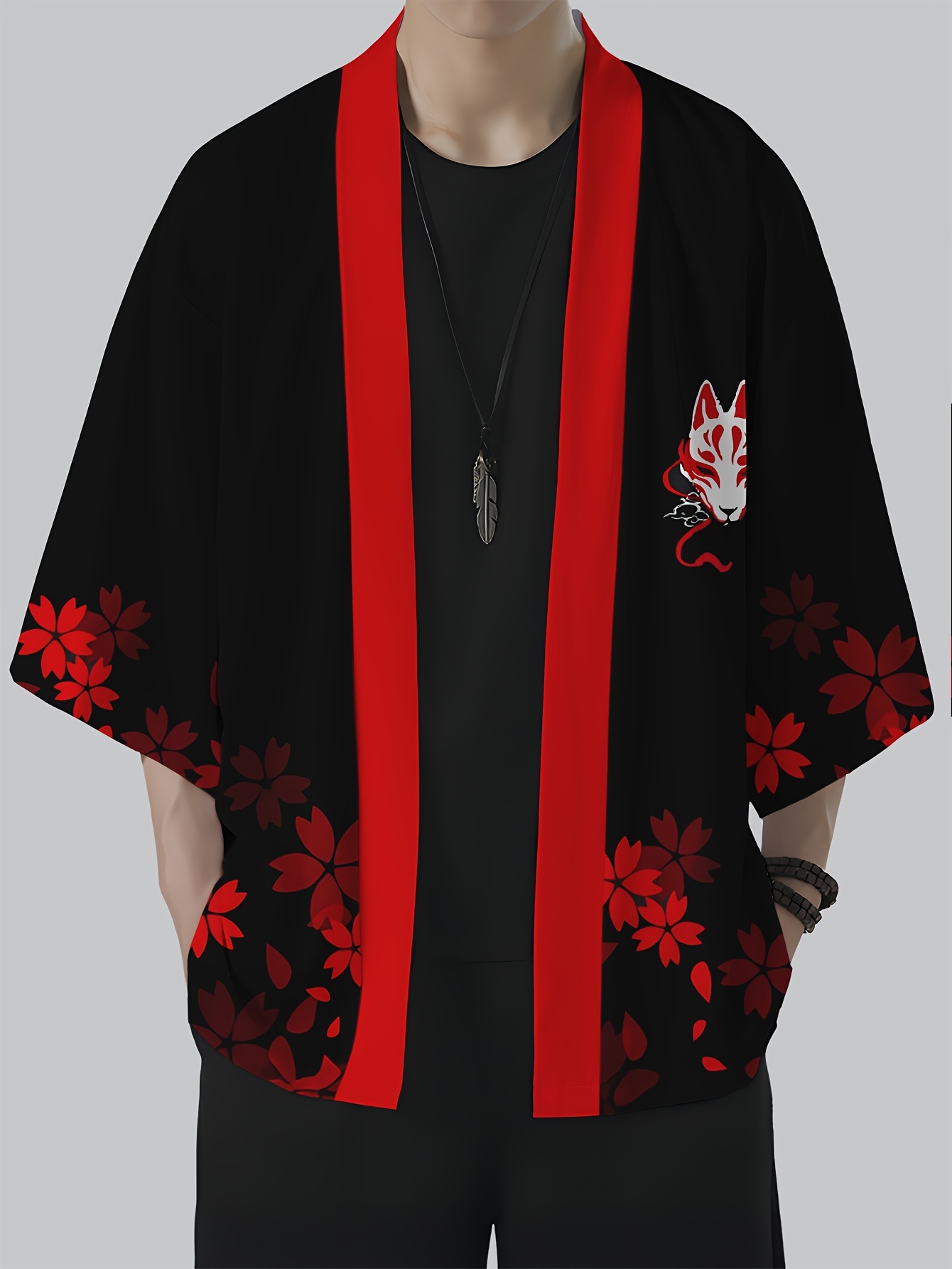 2026 Summer Men's Kimono 3D Pr - Street Fashion Kimono recensie en prijs