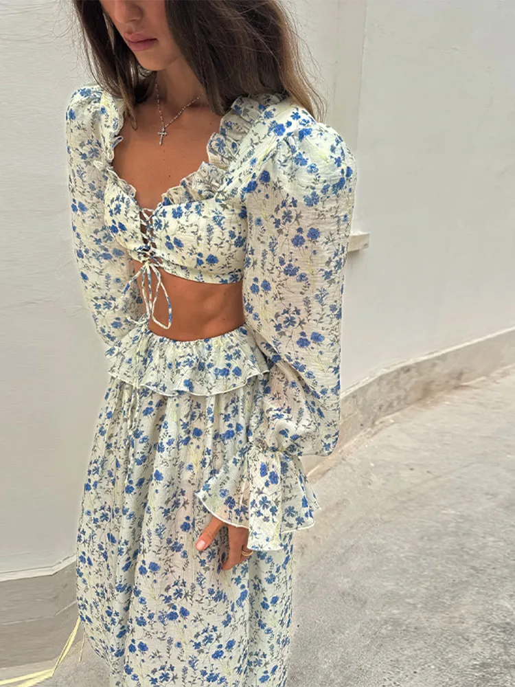 Retro Printed Short Top Jogger - Street Fashion Art recensie en prijs