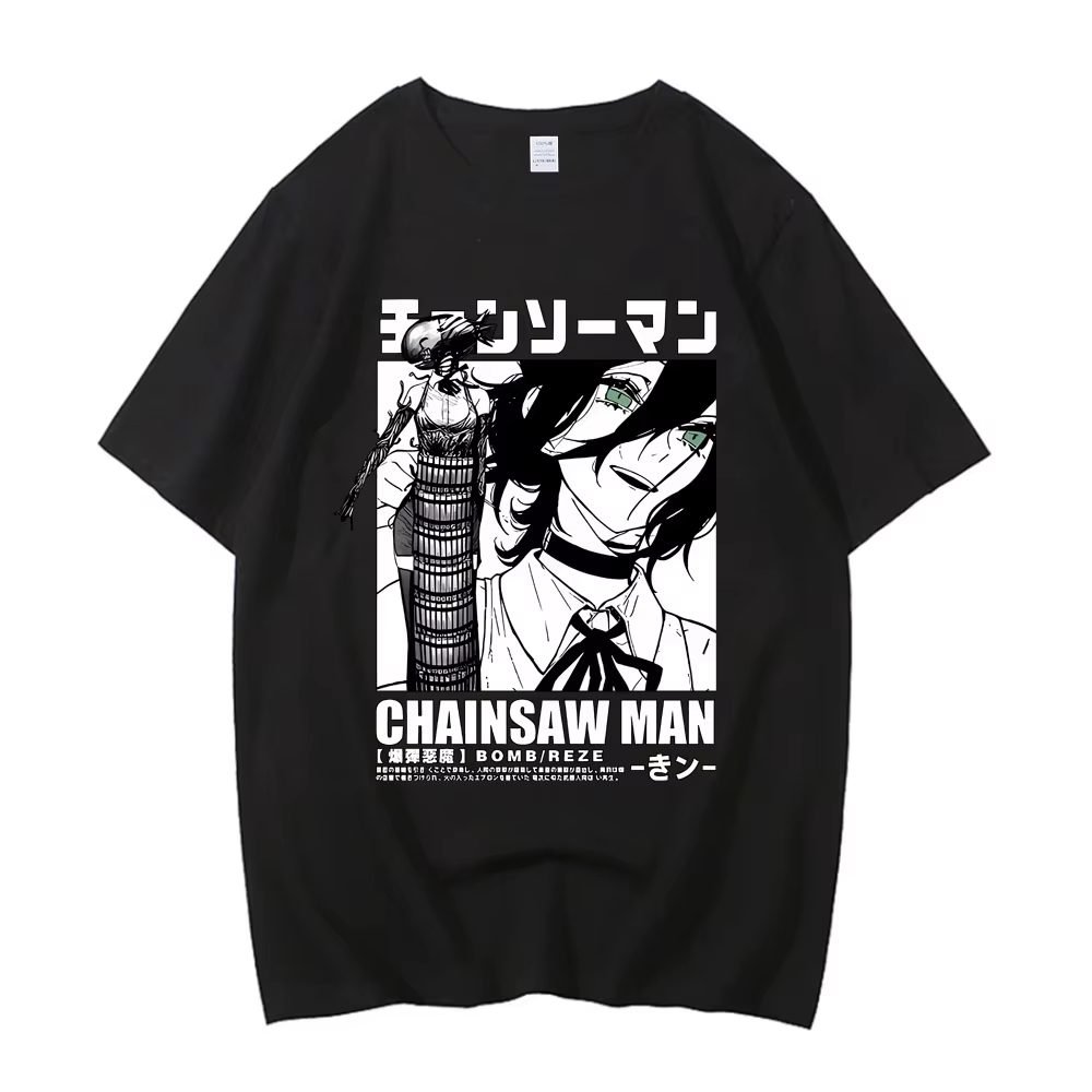 2026 New Chainsaw Man  Asa Tee - Street Fashion Anime recensie en prijs