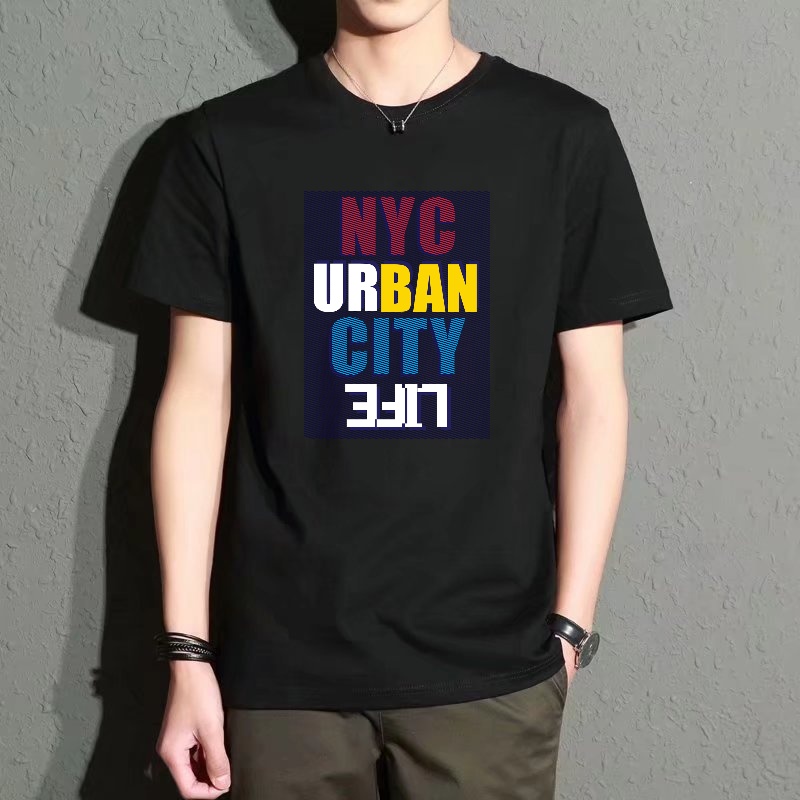 Men's Black Round-Neck Short-S - Street Fashion Nyc recensie en prijs