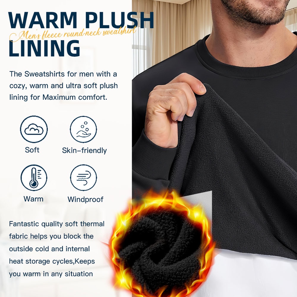 Men's Black Crew Neck Sweatshi - Street Fashion Nyc recensie en prijs