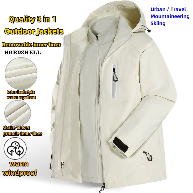3 in 1 Outdoor Hiking Jackets  - Windbreak Shell Jacket recensie en prijs