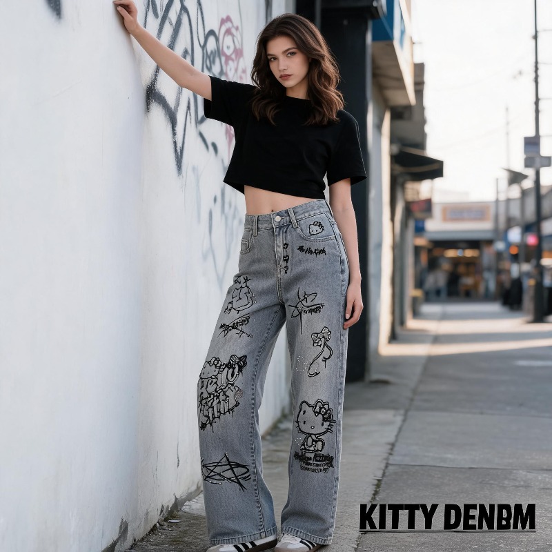 Cute Keiokitty Rhinestone Graf - Street Fashion In Japan recensie en prijs