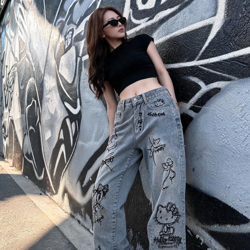 Cute Keiokitty Rhinestone Graf - Street Fashion In Japan recensie en prijs