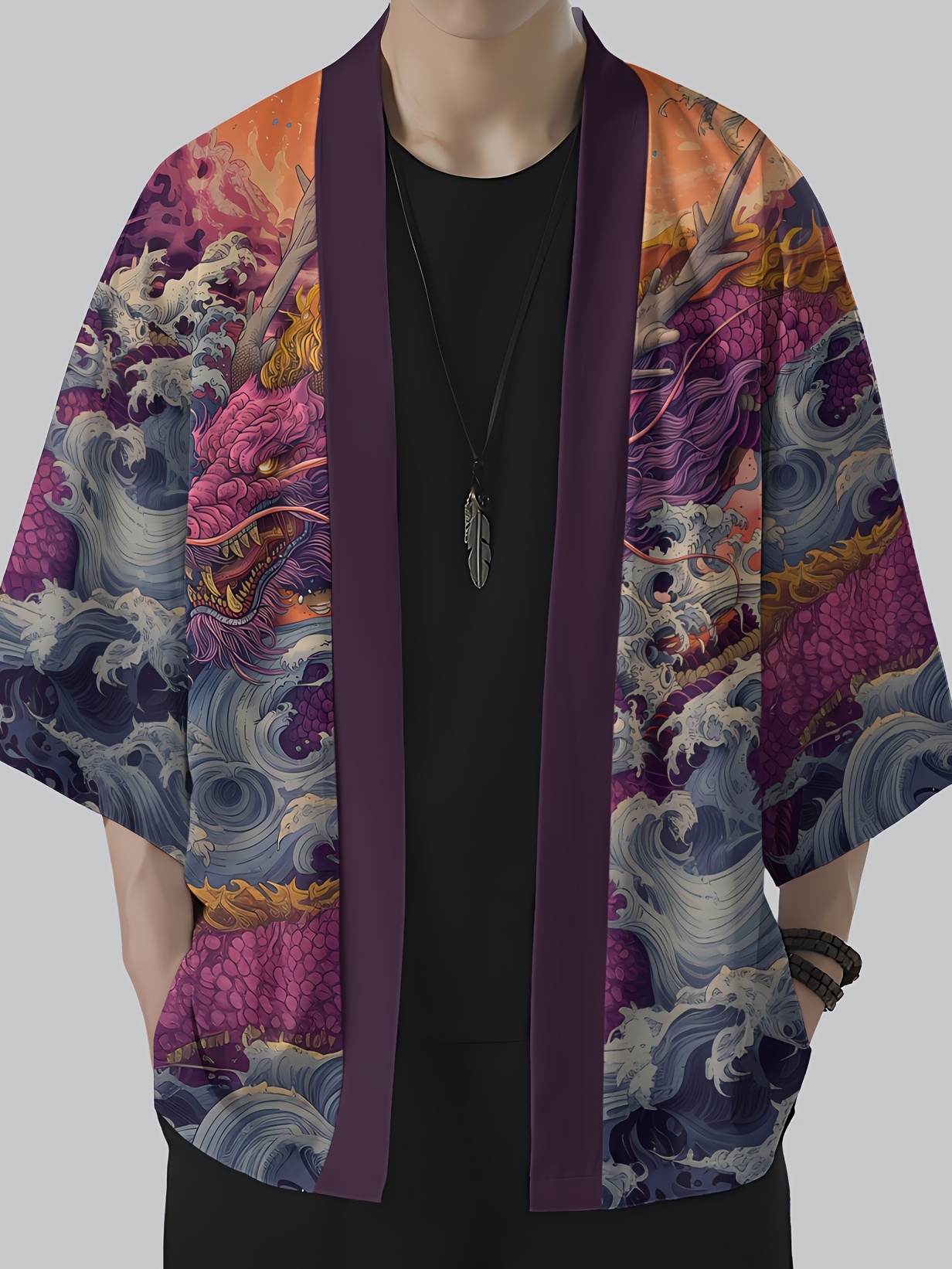 2026 Summer Men's Kimono 3D Pr - Street Fashion Kimono recensie en prijs