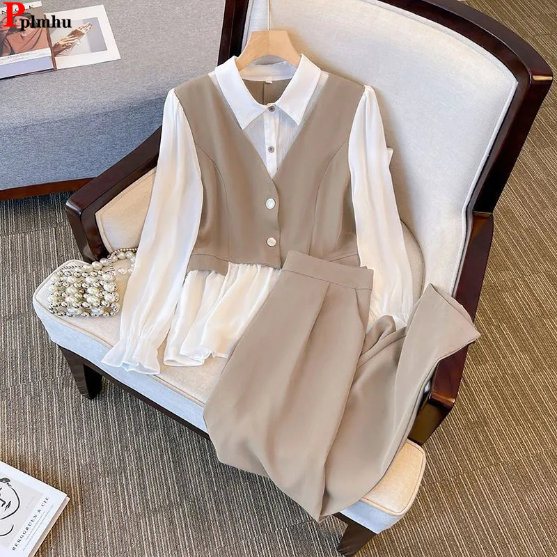 Korean Chiffon 2 Pieces Sets S - Street Fashion Korean recensie en prijs