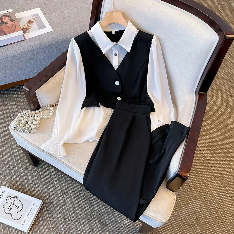 Korean Chiffon 2 Pieces Sets S - Street Fashion Korean recensie en prijs
