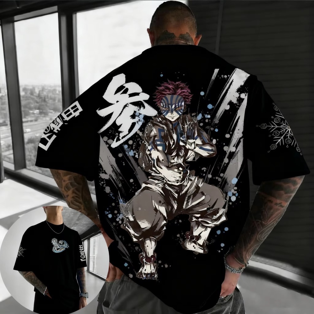 Summer Plus Size Demon Slayer  - Street Fashion Anime recensie en prijs