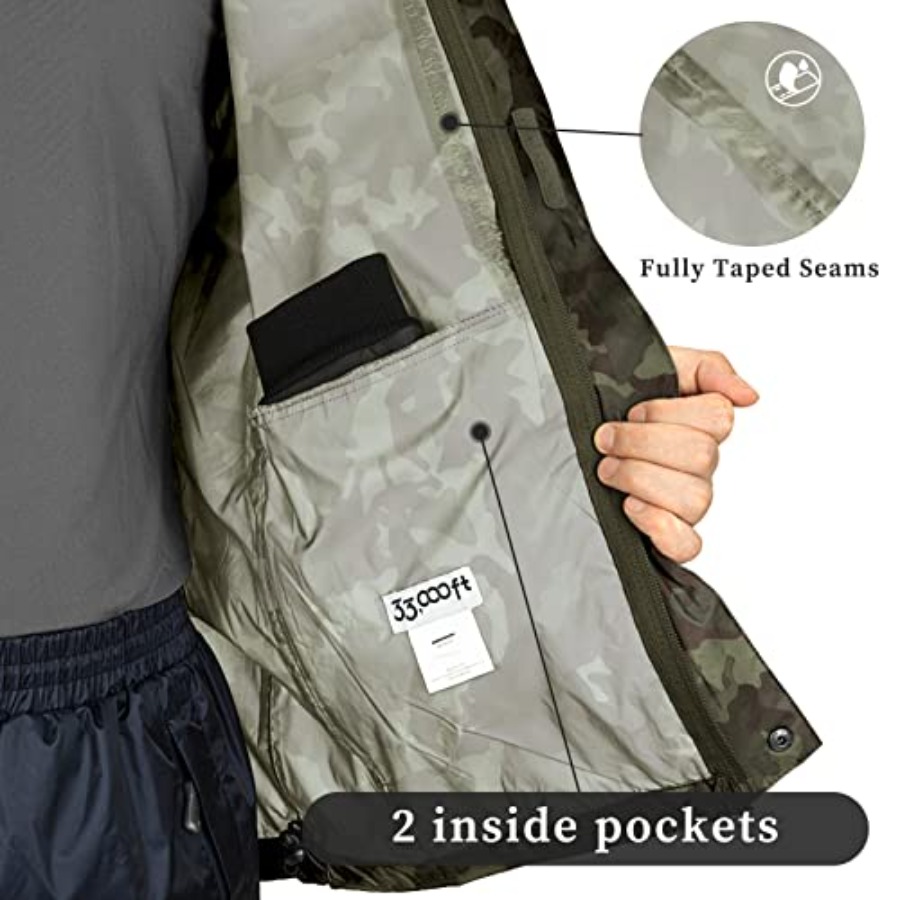 33, 000Feet Packable Rain Jack - Windbreak Shell Jacket recensie en prijs
