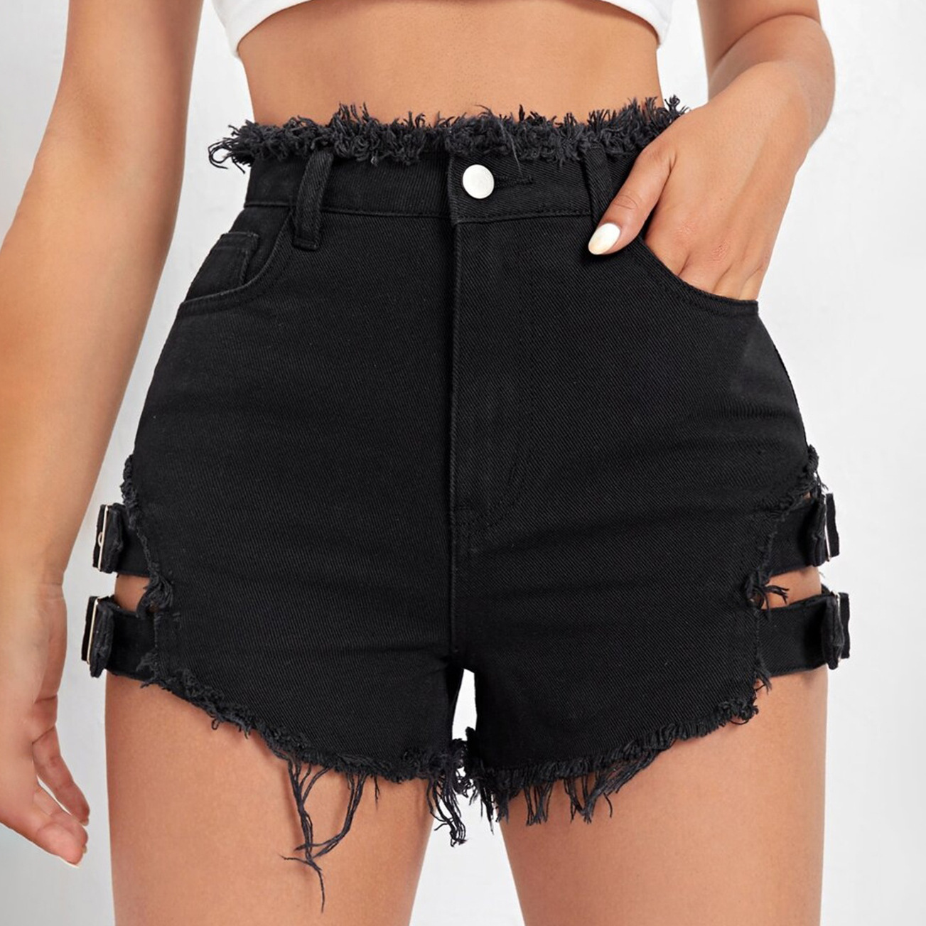 Women High Waist Denim Shorts  - Street Fashion Hot recensie en prijs