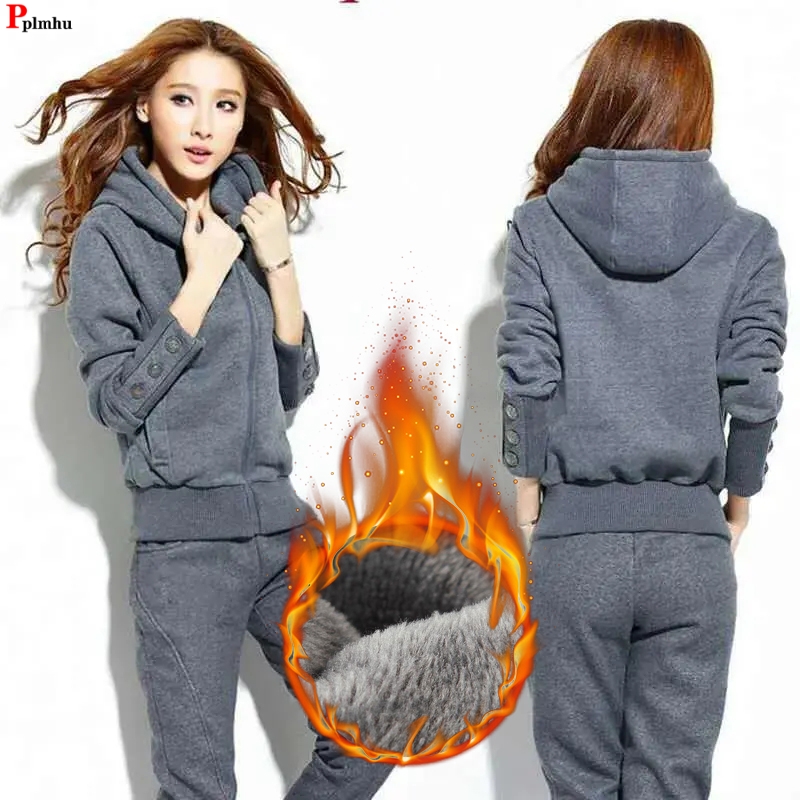 Winter 2 Pieces Sets Hooded Pl - Street Fashion Korean recensie en prijs