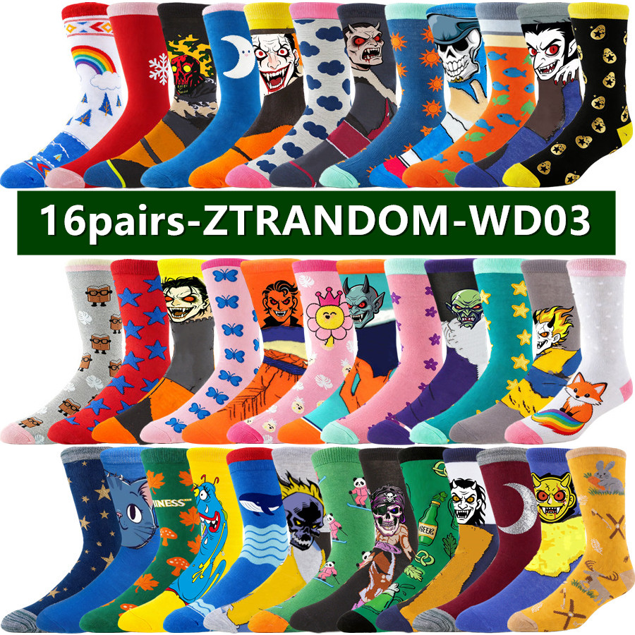 16pairs Men Women Anime Cartoo - Street Fashion Anime recensie en prijs