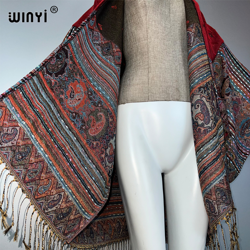 WINYI kimono maxi coat Africa  - Street Fashion Kimono recensie en prijs