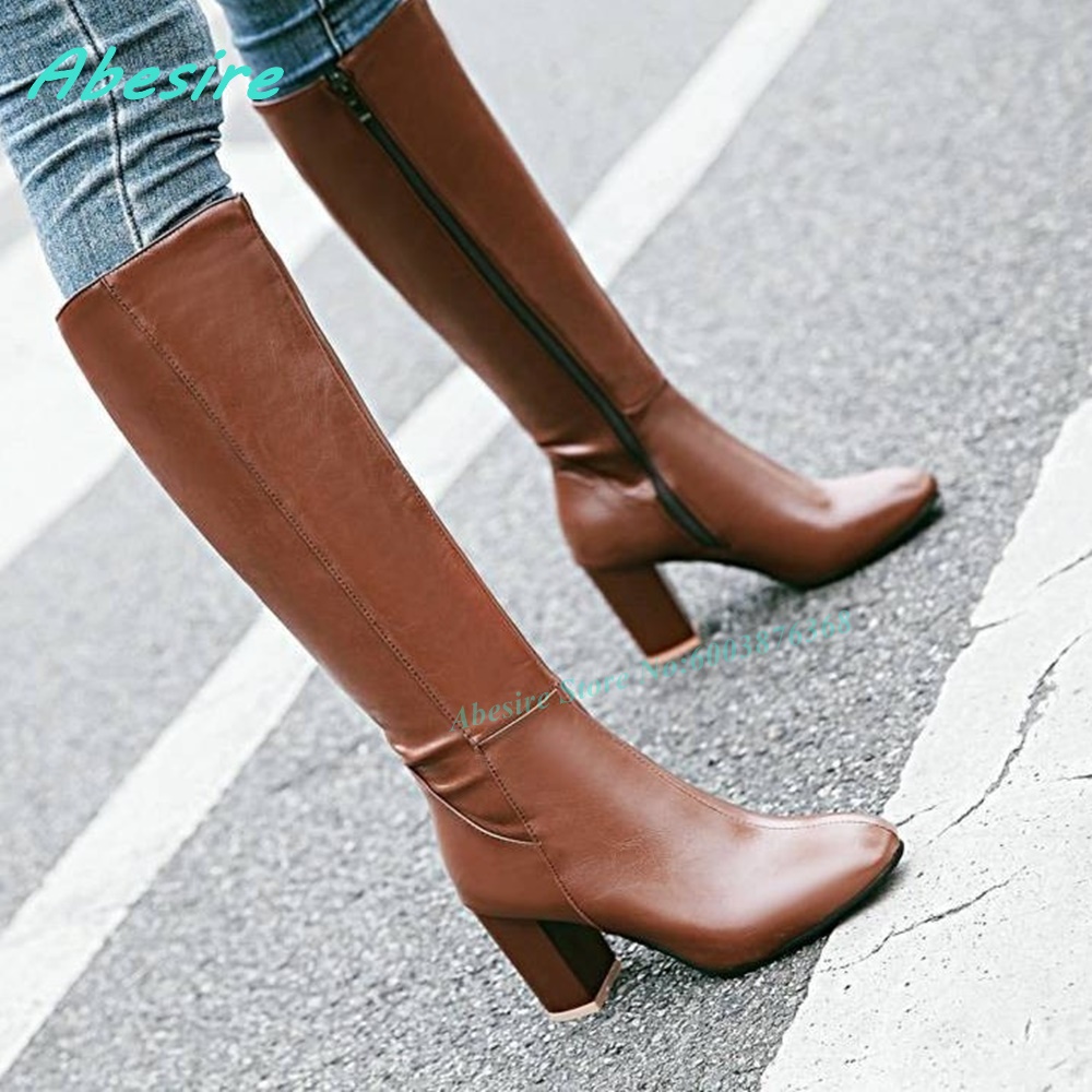 Leather Knee High Boots Side-Z - Street Fashion Winter recensie en prijs