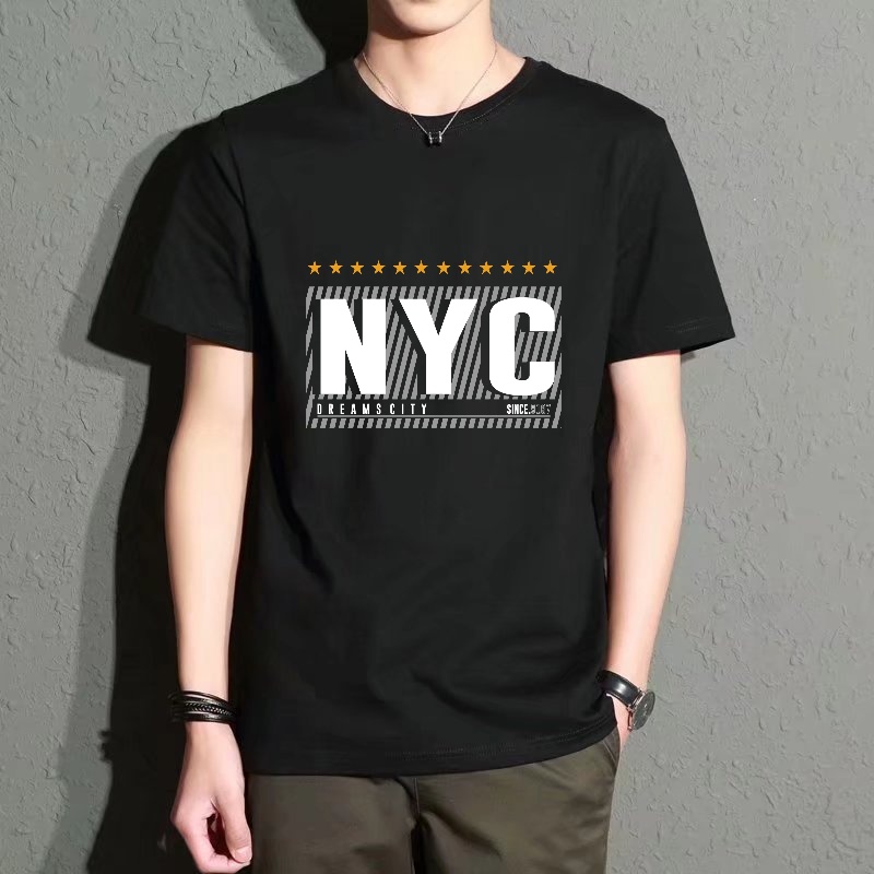 Men's Black Round-Neck Short-S - Street Fashion Nyc recensie en prijs