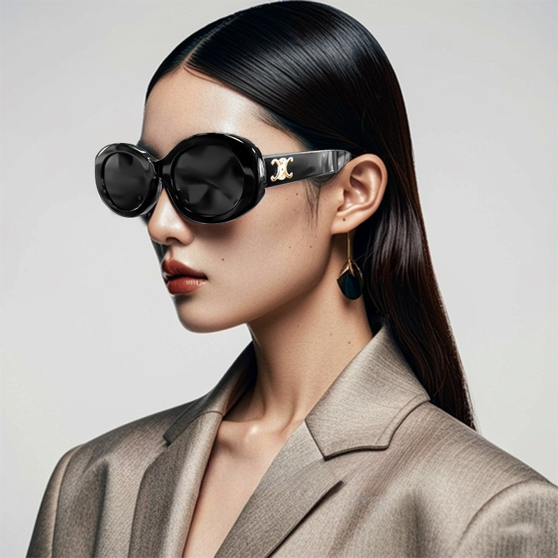 4PCS Vintage Cat Eye Oval Fram - Street Fashion Photo recensie en prijs
