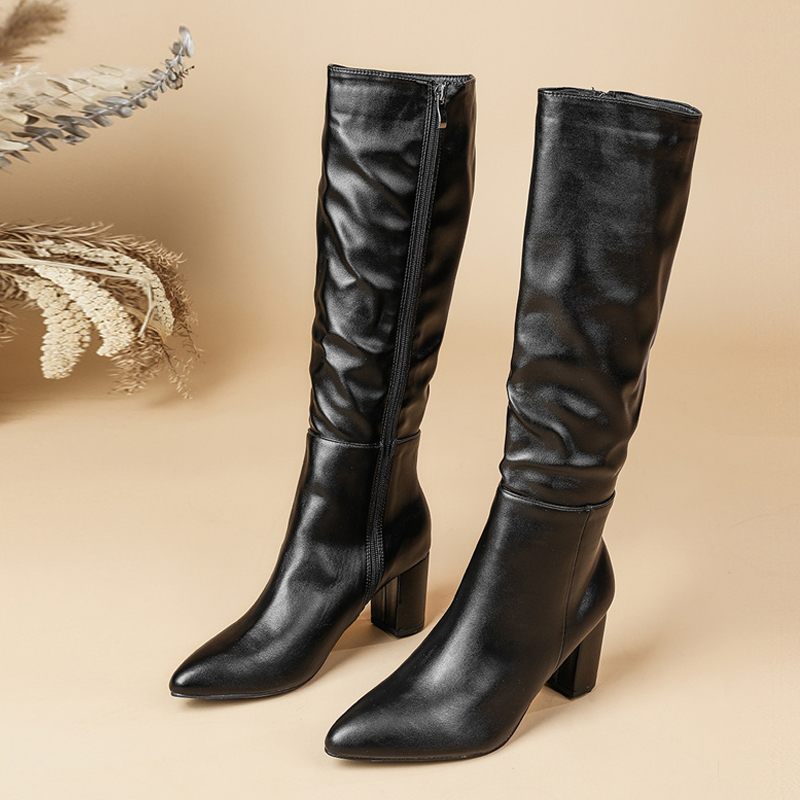 Liyke Fashion Pleated Leather  - Street Fashion Winter recensie en prijs