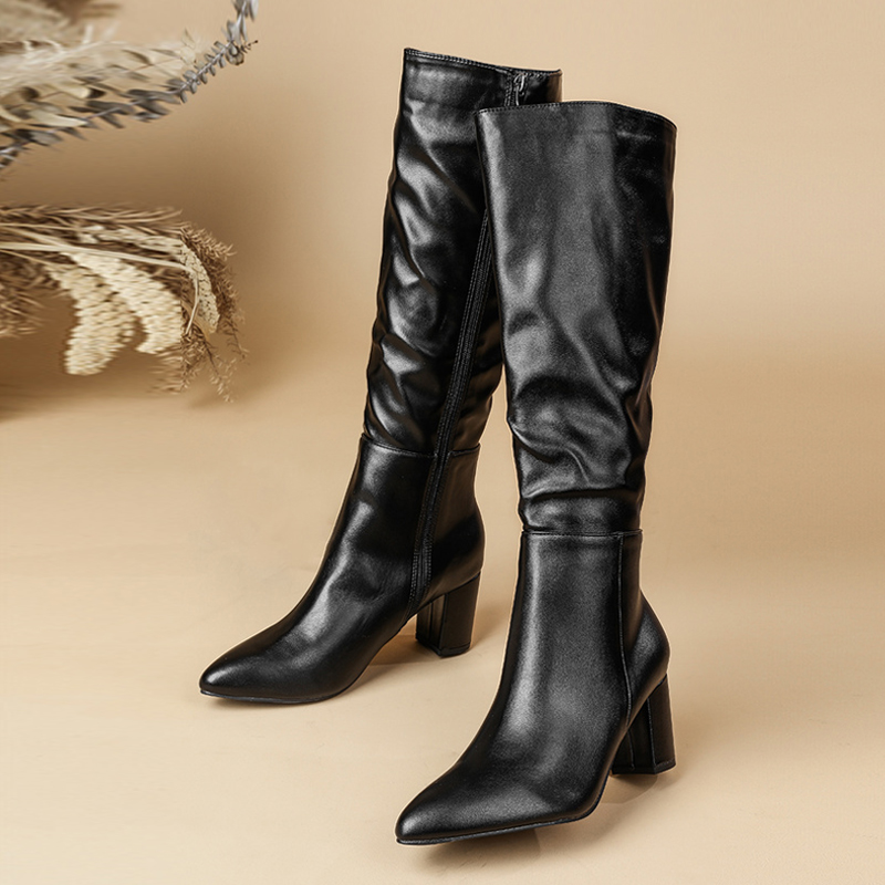 Liyke Fashion Pleated Leather  - Street Fashion Winter recensie en prijs