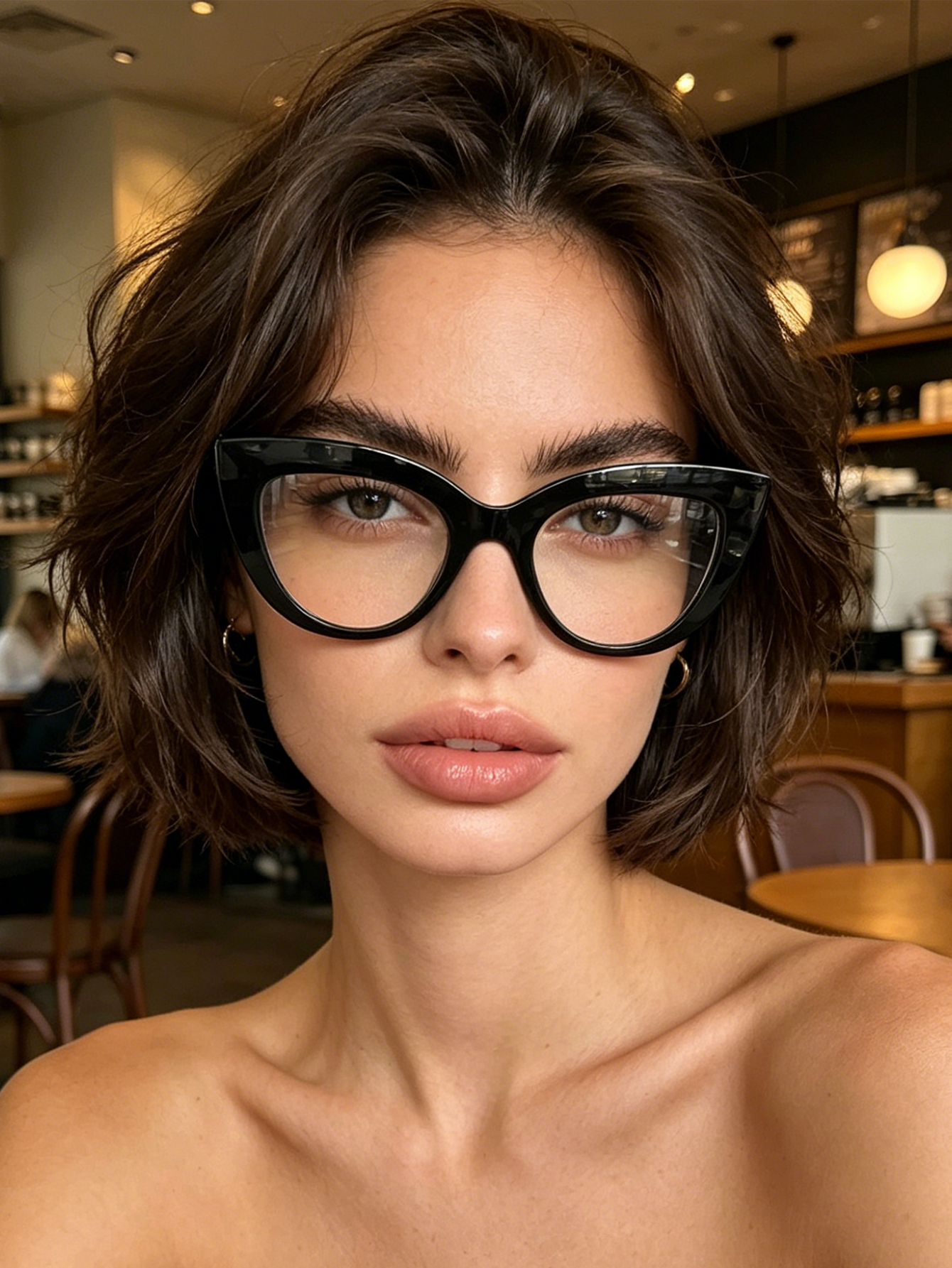 1pc retro black thick frame ca - Street Fashion Photo recensie en prijs