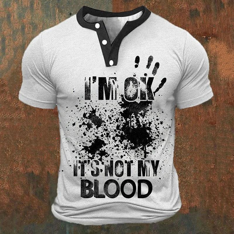 Funny 3D Letter Print Men's He - Street Fashion Men recensie en prijs