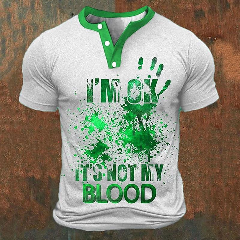 Funny 3D Letter Print Men's He - Street Fashion Men recensie en prijs