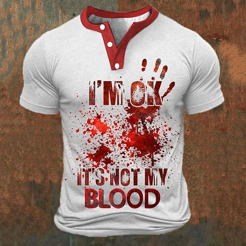 Funny 3D Letter Print Men's He - Street Fashion Men recensie en prijs