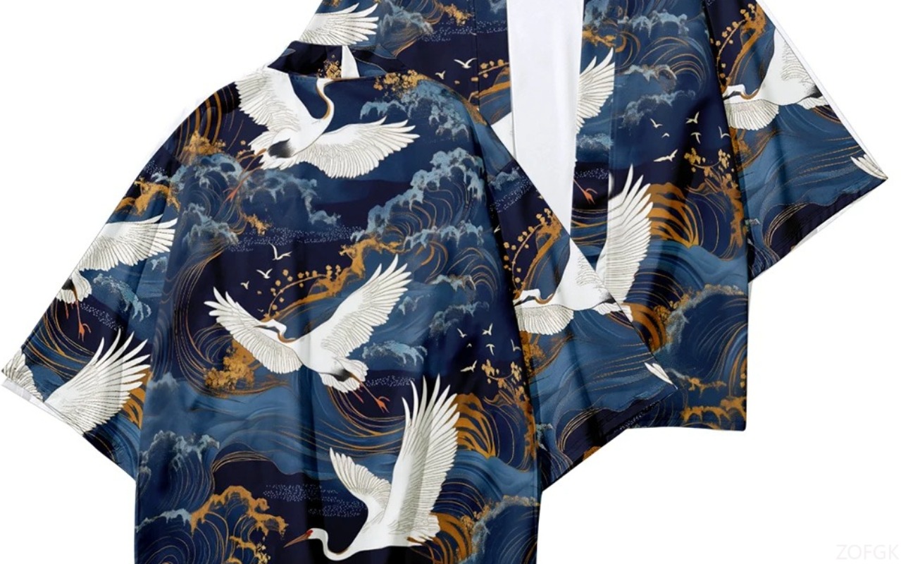 Summer Beach Fashion Crane Wav - Street Fashion Kimono recensie en prijs