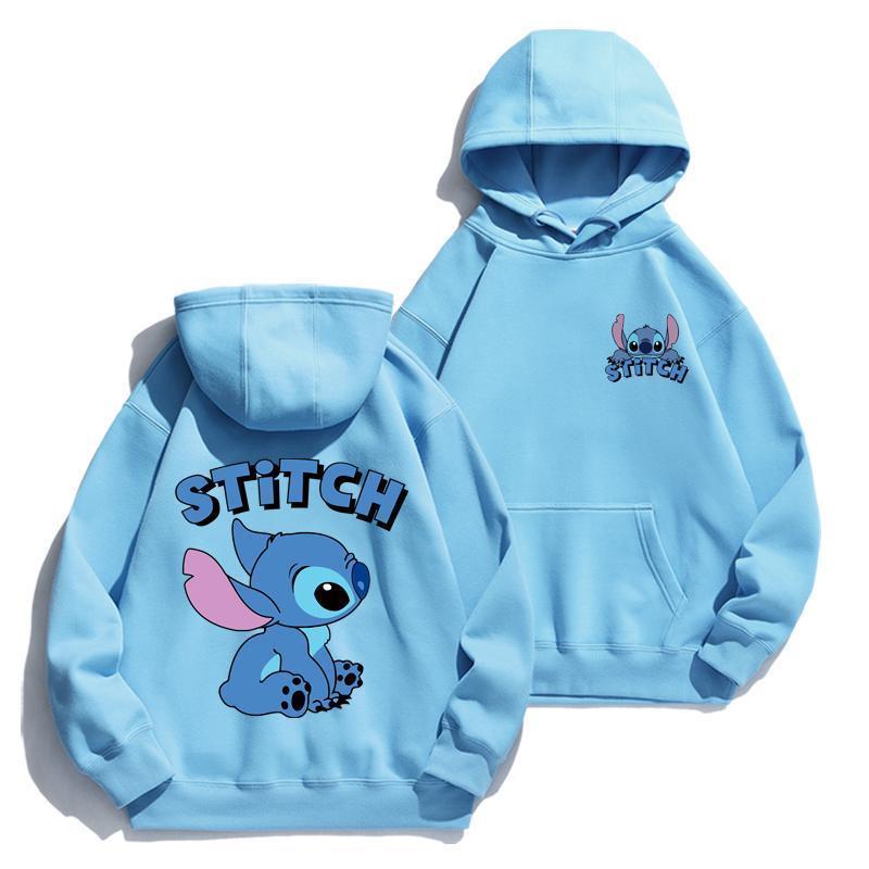 Cartoon Stitch Hoodie Loose Lo - Street Fashion Anime recensie en prijs