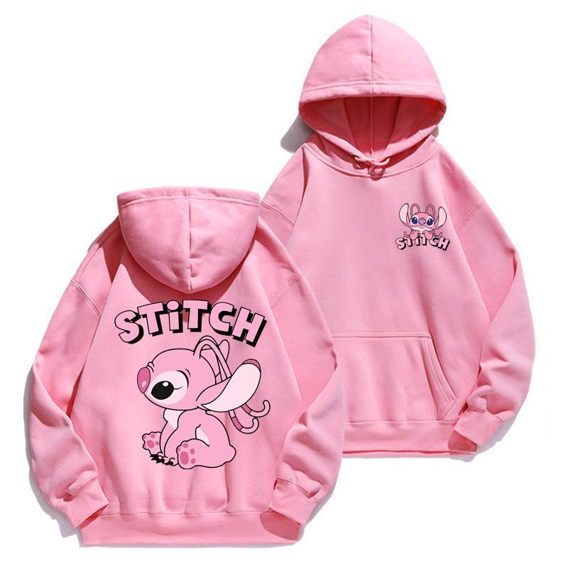 Cartoon Stitch Hoodie Loose Lo - Street Fashion Anime recensie en prijs
