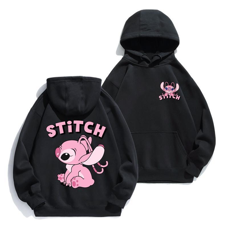 Cartoon Stitch Hoodie Loose Lo - Street Fashion Anime recensie en prijs