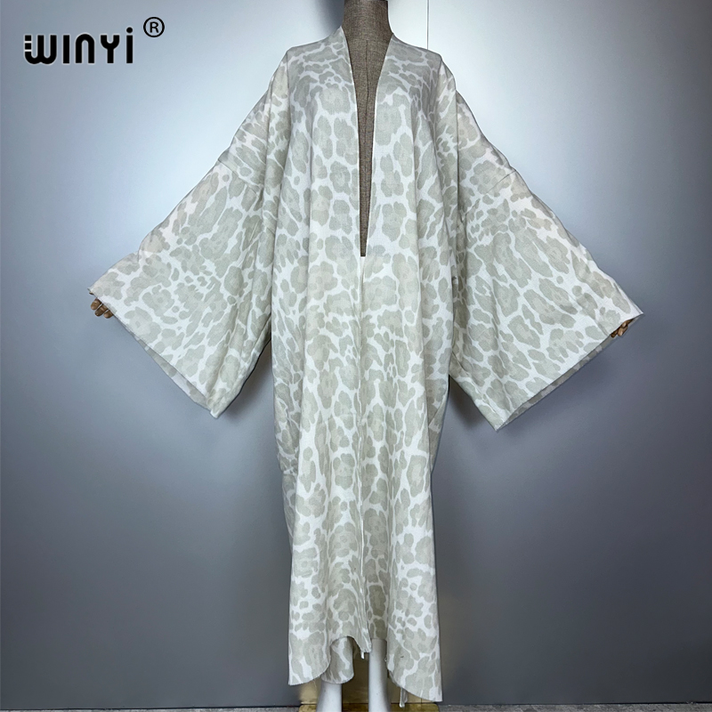 WINYI winter Leopard cardigan  - Street Fashion Kimono recensie en prijs