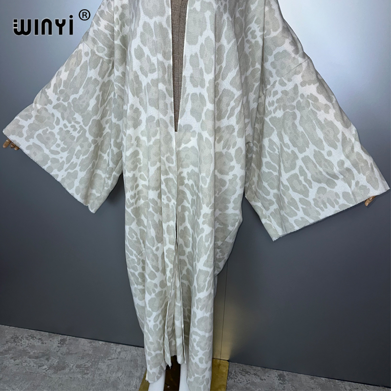 WINYI winter Leopard cardigan  - Street Fashion Kimono recensie en prijs